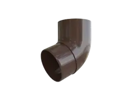 Колено трубы 67°, ПВХ, серия Элит, цвет Коричневый