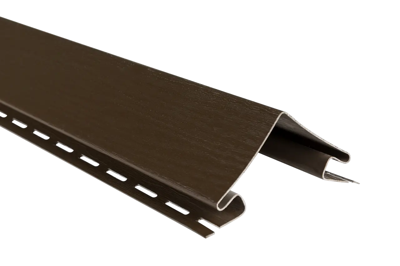 Планка "наружный угол" орех тёмный Т-12 - 3,00м "ВН"