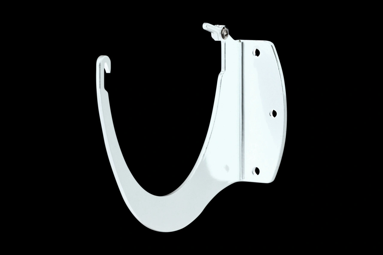 Кронштейн желоба малый, Металл, серия Стандарт, цвет Белый