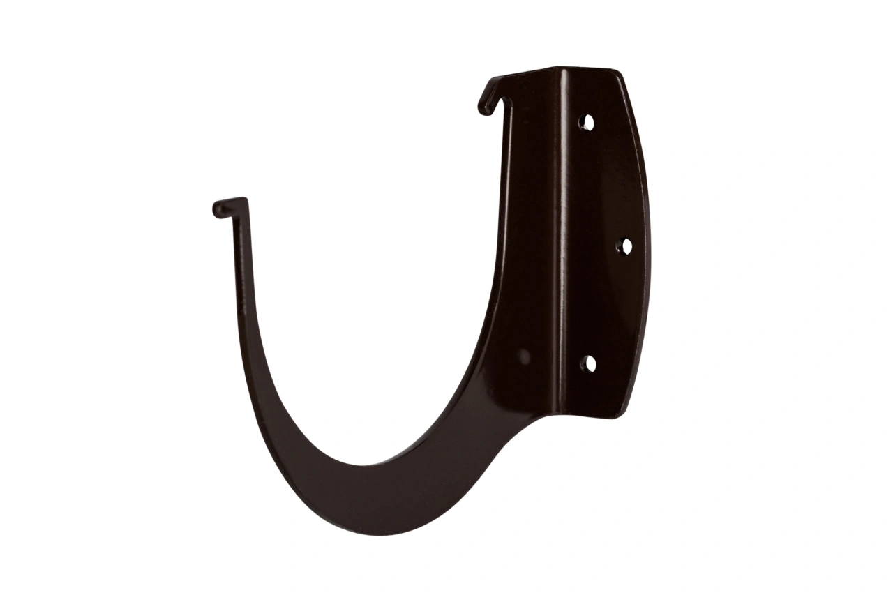 Кронштейн желоба малый, Металл, серия Элит, цвет Коричневый